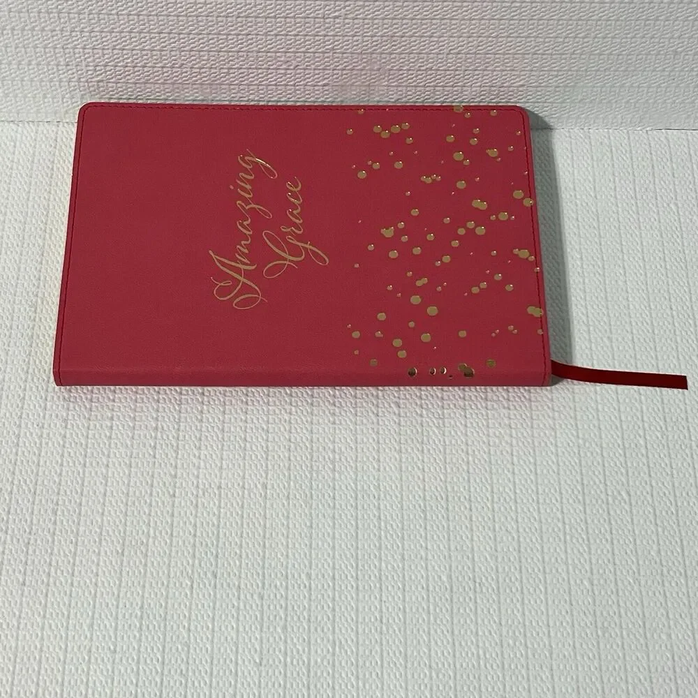 Eccolo Amazing Grace Hardcover Notebook Journal Lined Pink Gold